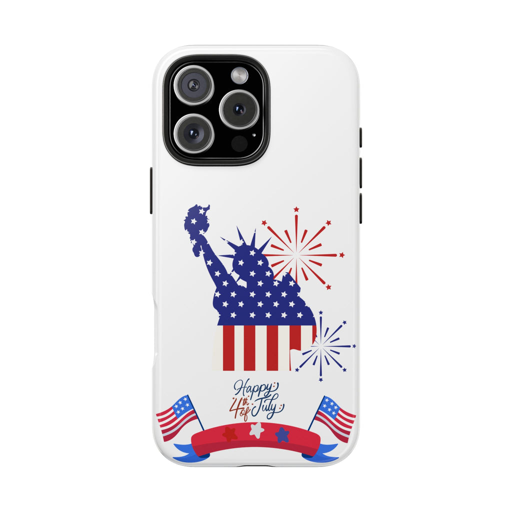 4th of July Tough Phone Case — Statue of Liberty USA Flag Design