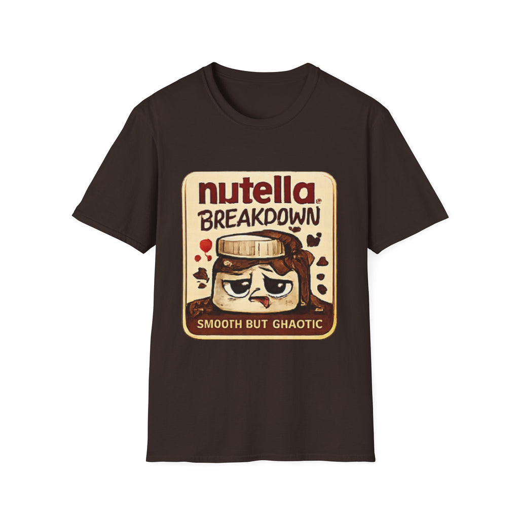 Nutella Breakdown T-Shirt – "Smooth But Chaotic" Retro Jar Graphic