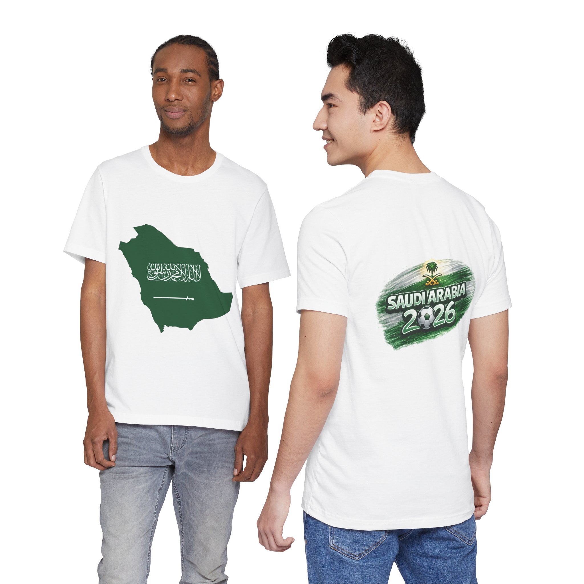 Saudi Arabia Map Tee — Saudi Arabia 2026 Soccer Fan T‑Shirt