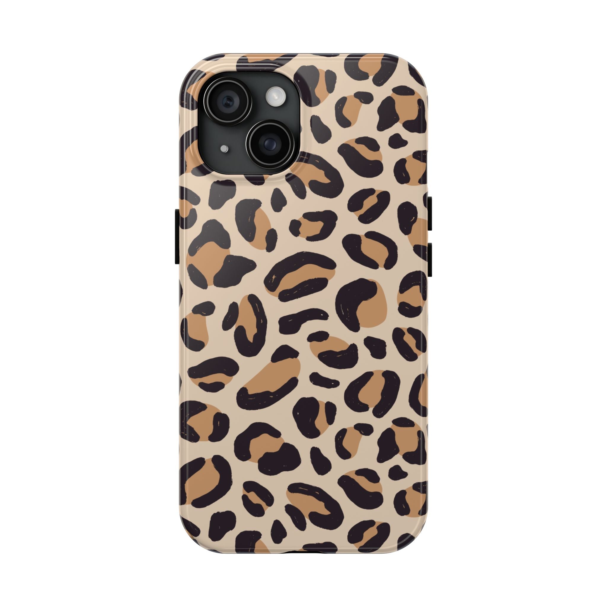 Leopard Print Tough Phone Case – Durable Glam Protective Cover
