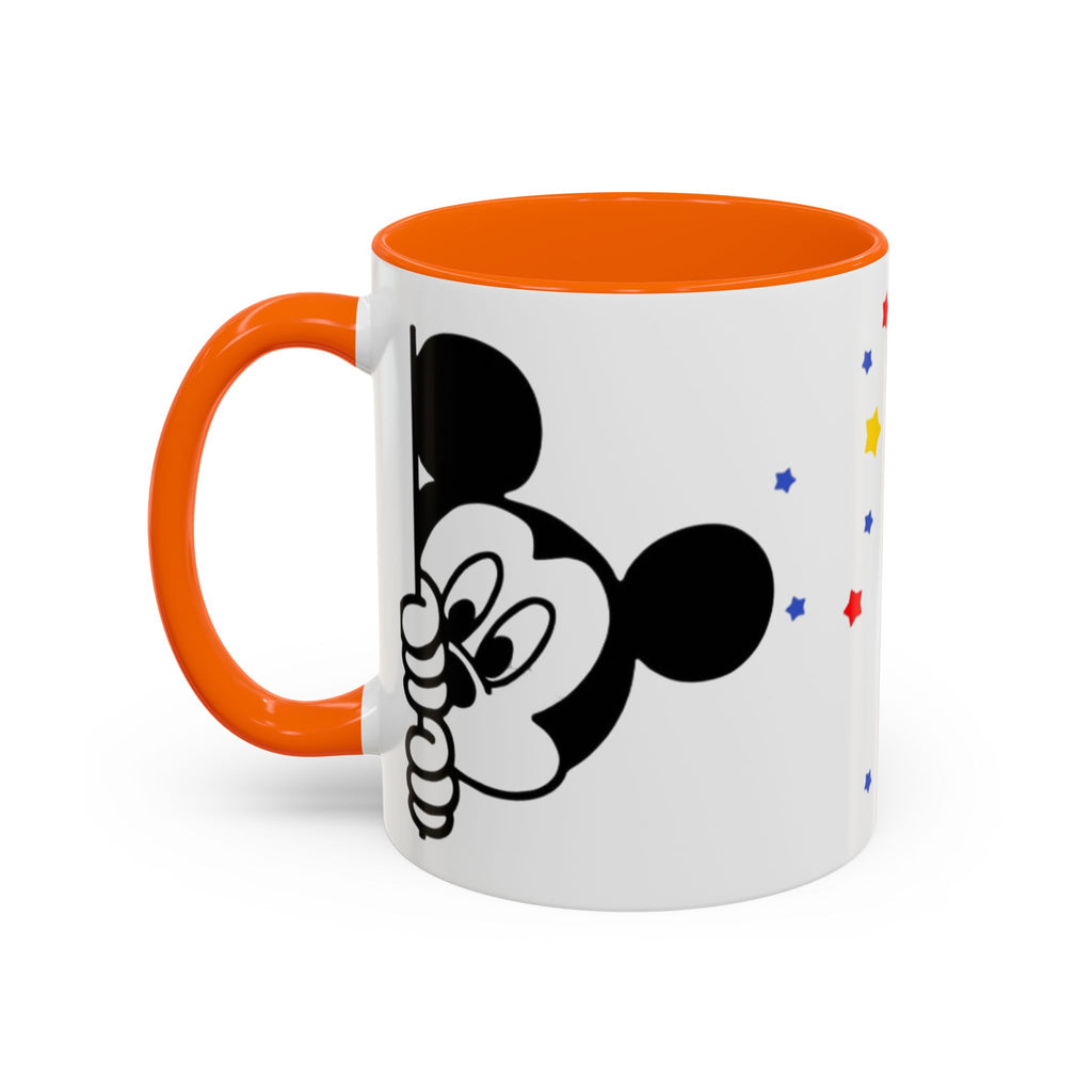 Mickey Mouse Accent Coffee Mug – Stars Pattern (11 oz)