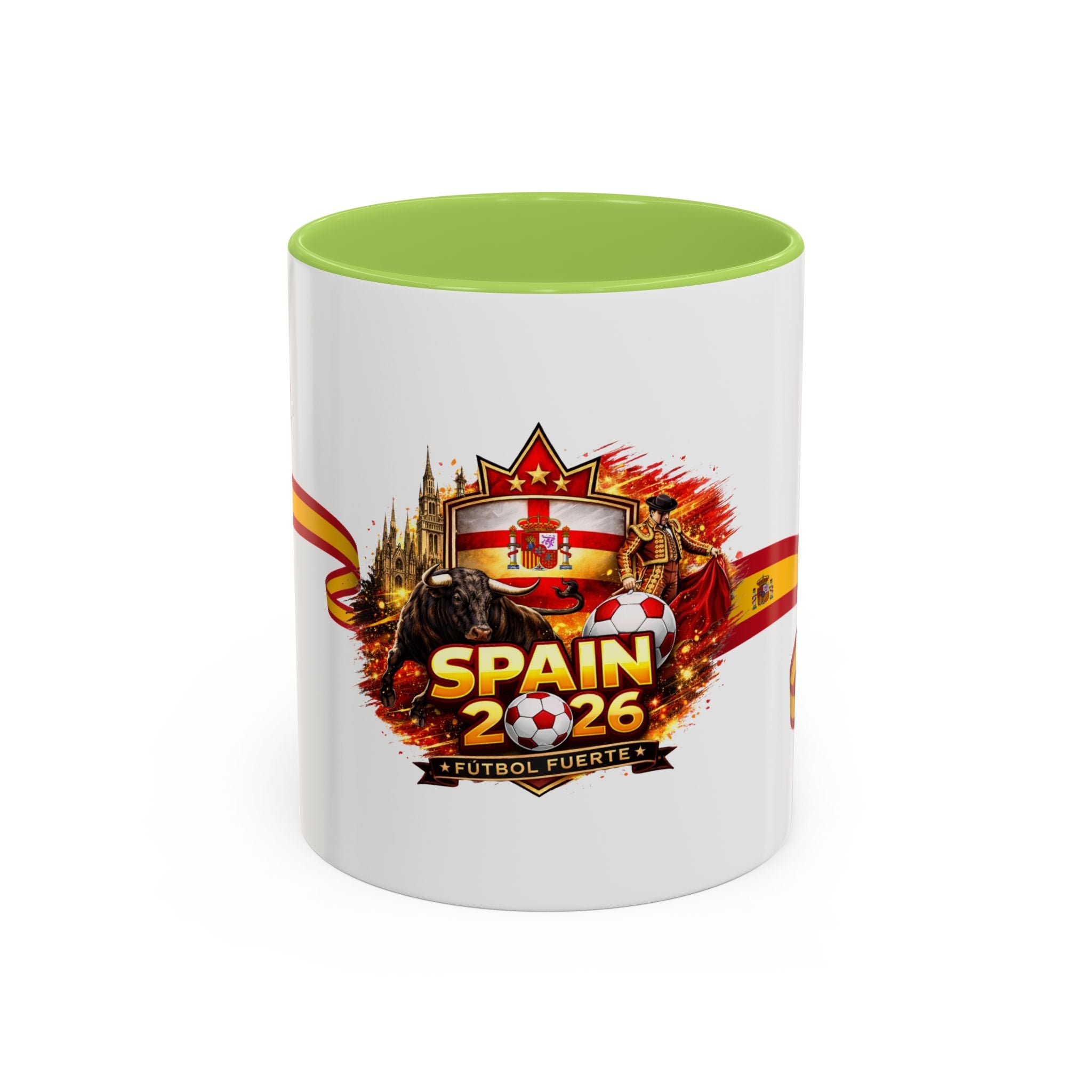 Spain 2026 Soccer Mug – Spain Futbol Fuerte Accent Coffee Cup (11/15oz)