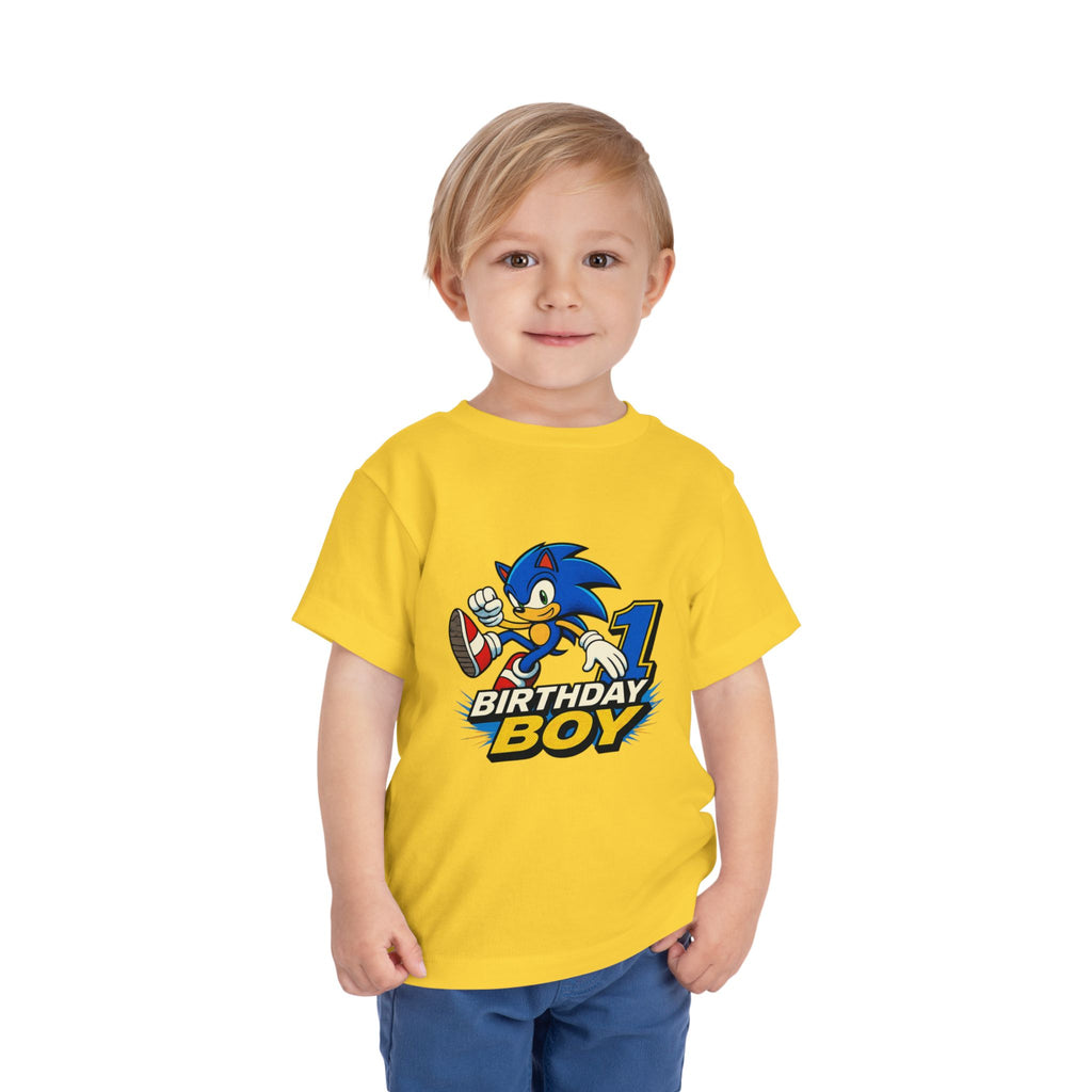 Sonic '1 Birthday Boy' Toddler Tee