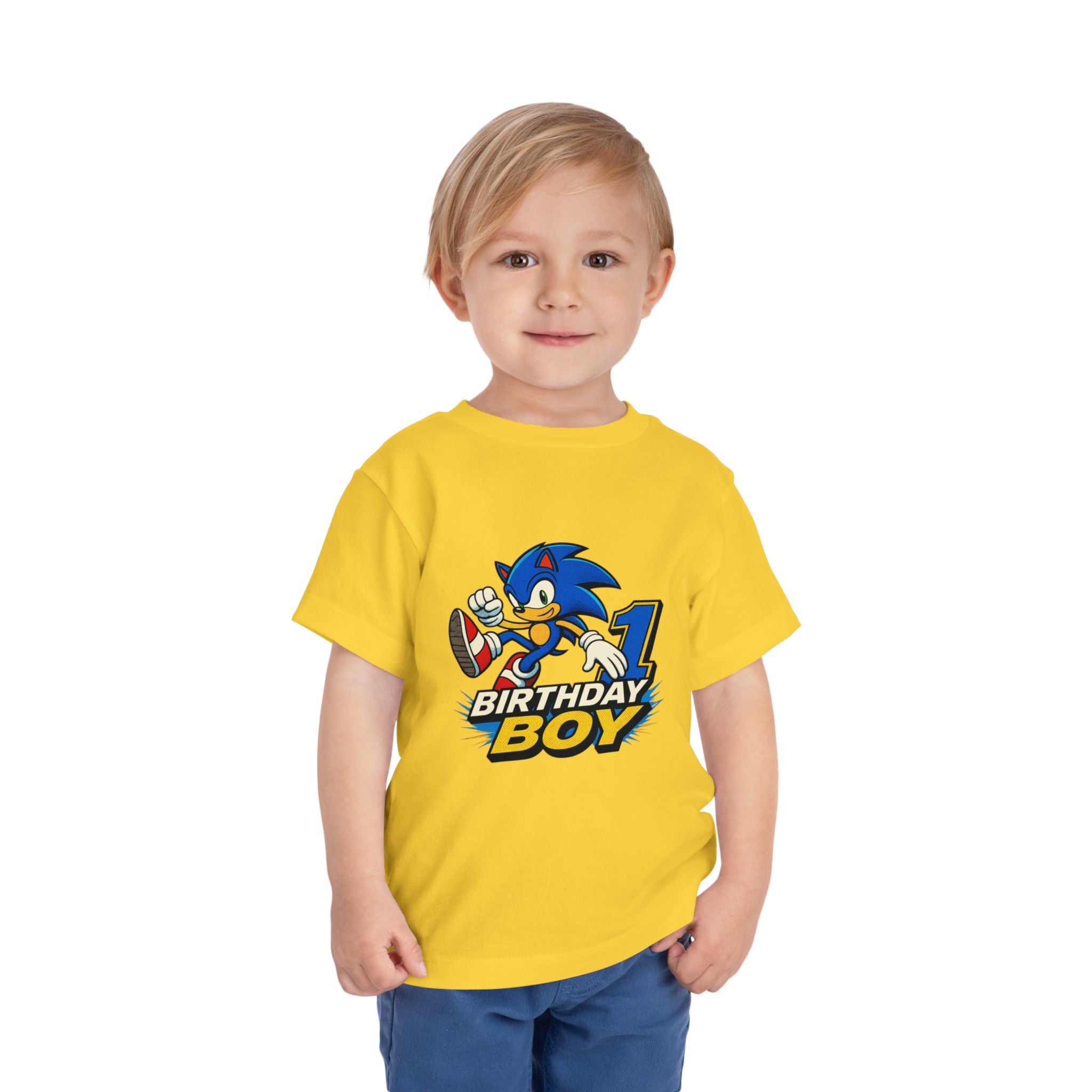 Sonic '1 Birthday Boy' Toddler Tee