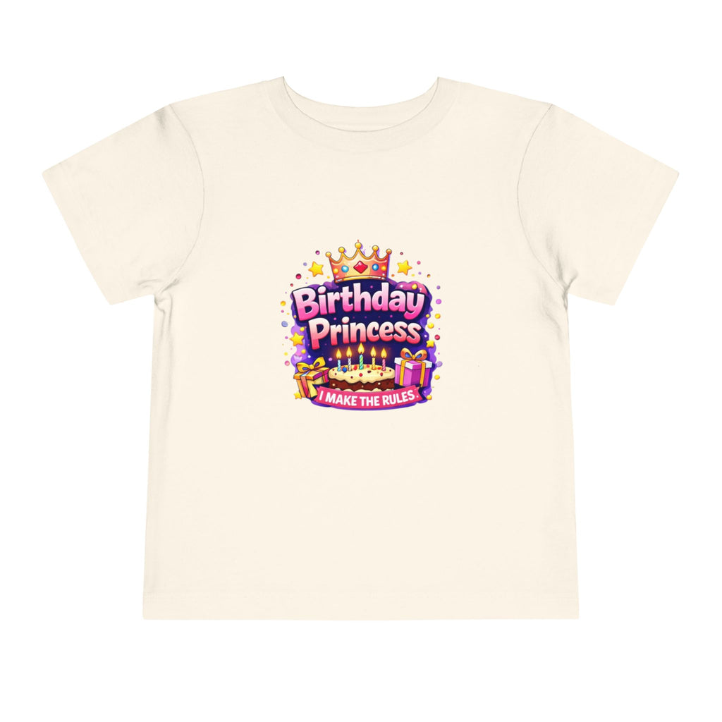Birthday Princess Toddler Tee – "I Make The Rules" Kids Birthday Shirt