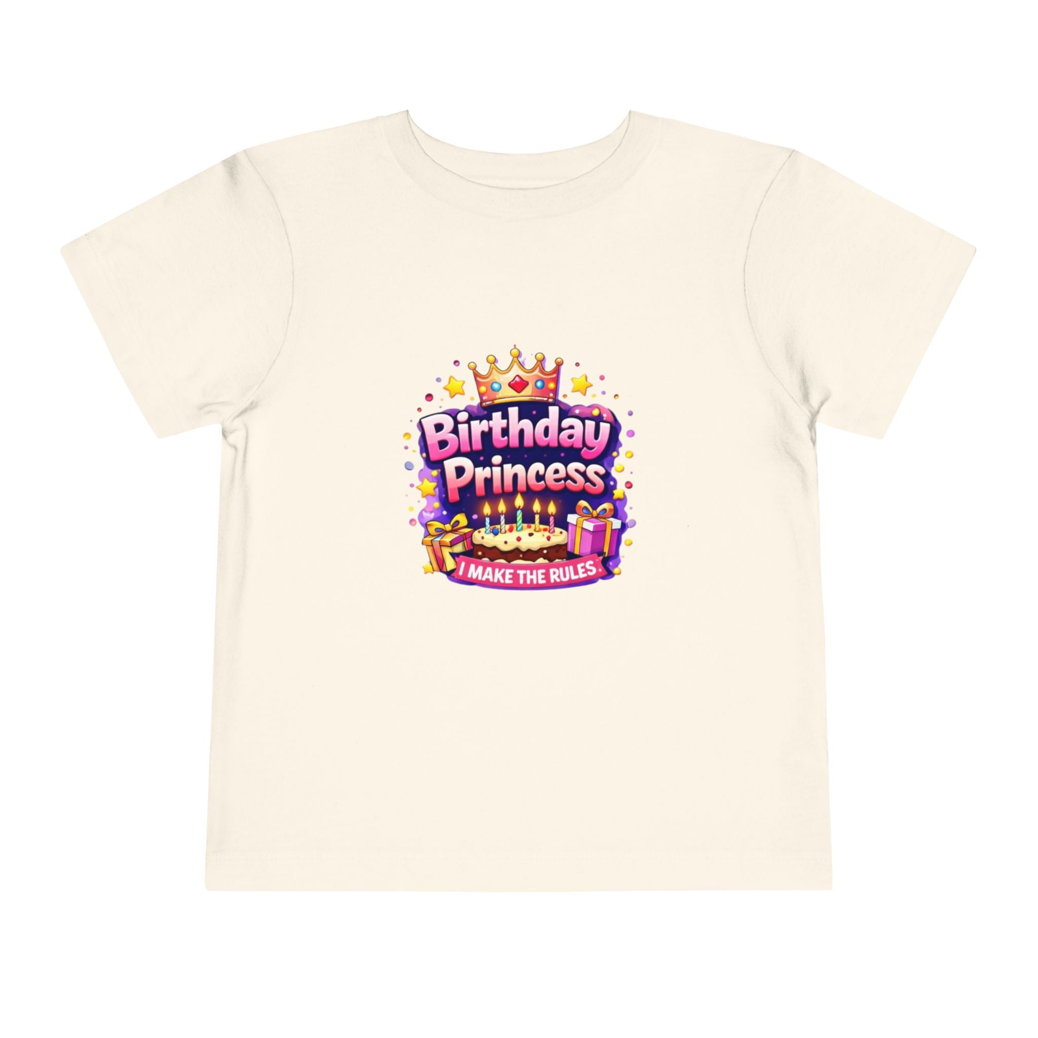 Birthday Princess Toddler Tee – "I Make The Rules" Kids Birthday Shirt