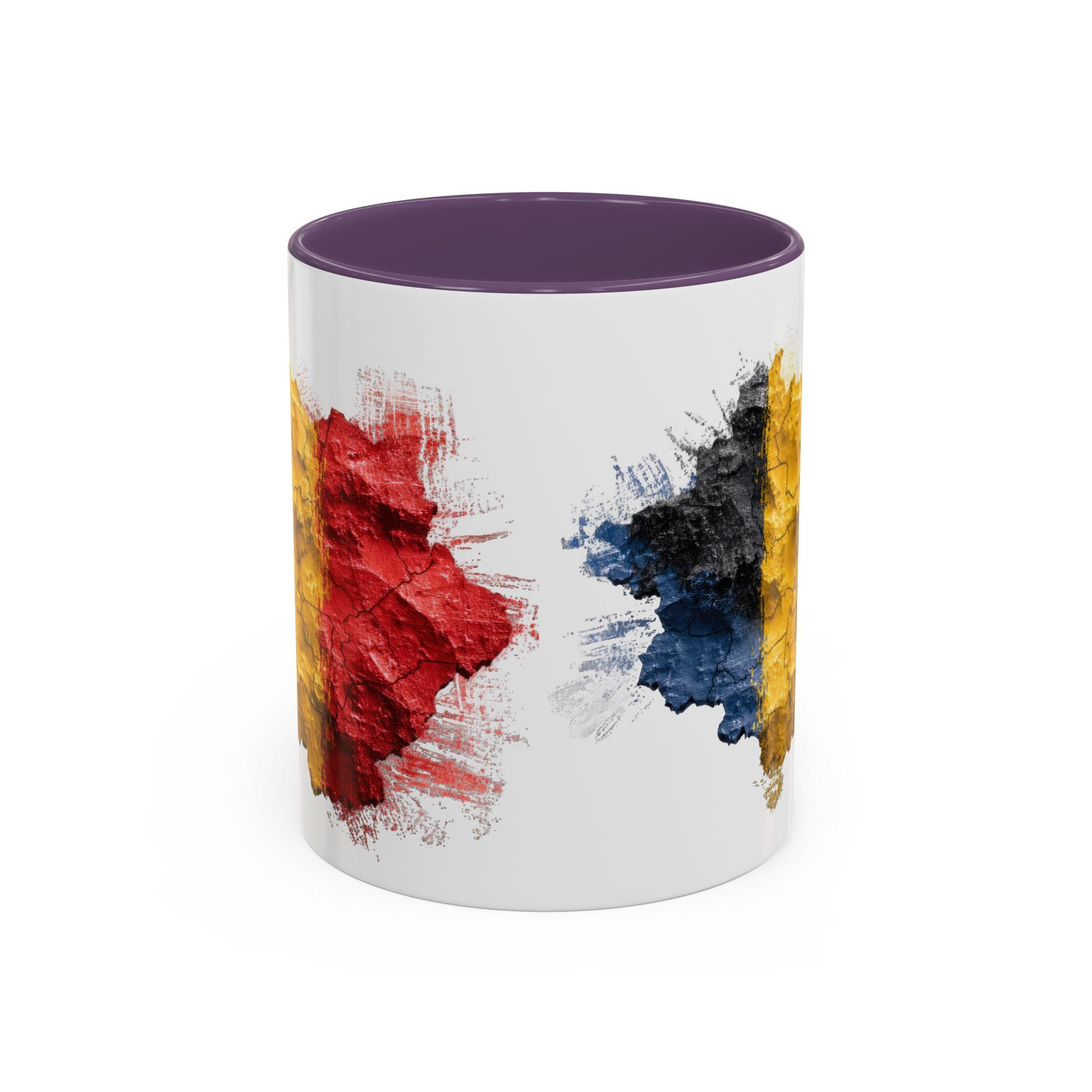 Belgium Flag Coffee Mug – Distressed Watercolor Accent Mug (11/15oz)