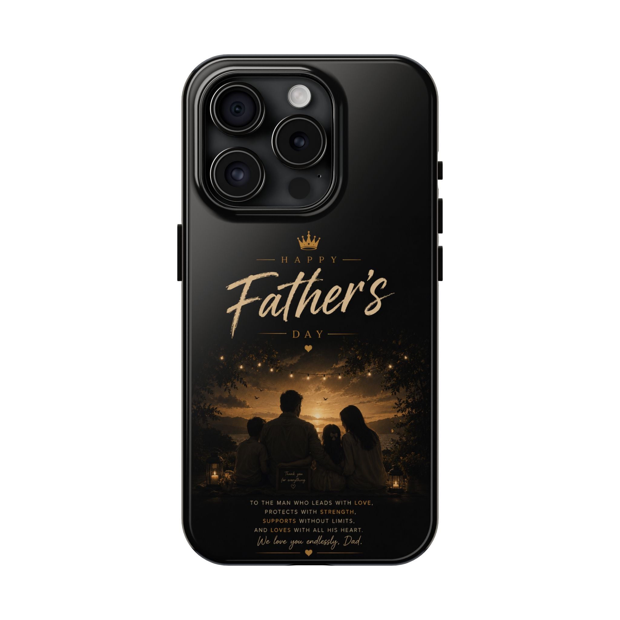 Father’s Day Tough Phone Case — Personalized Sentimental Nightscape Design