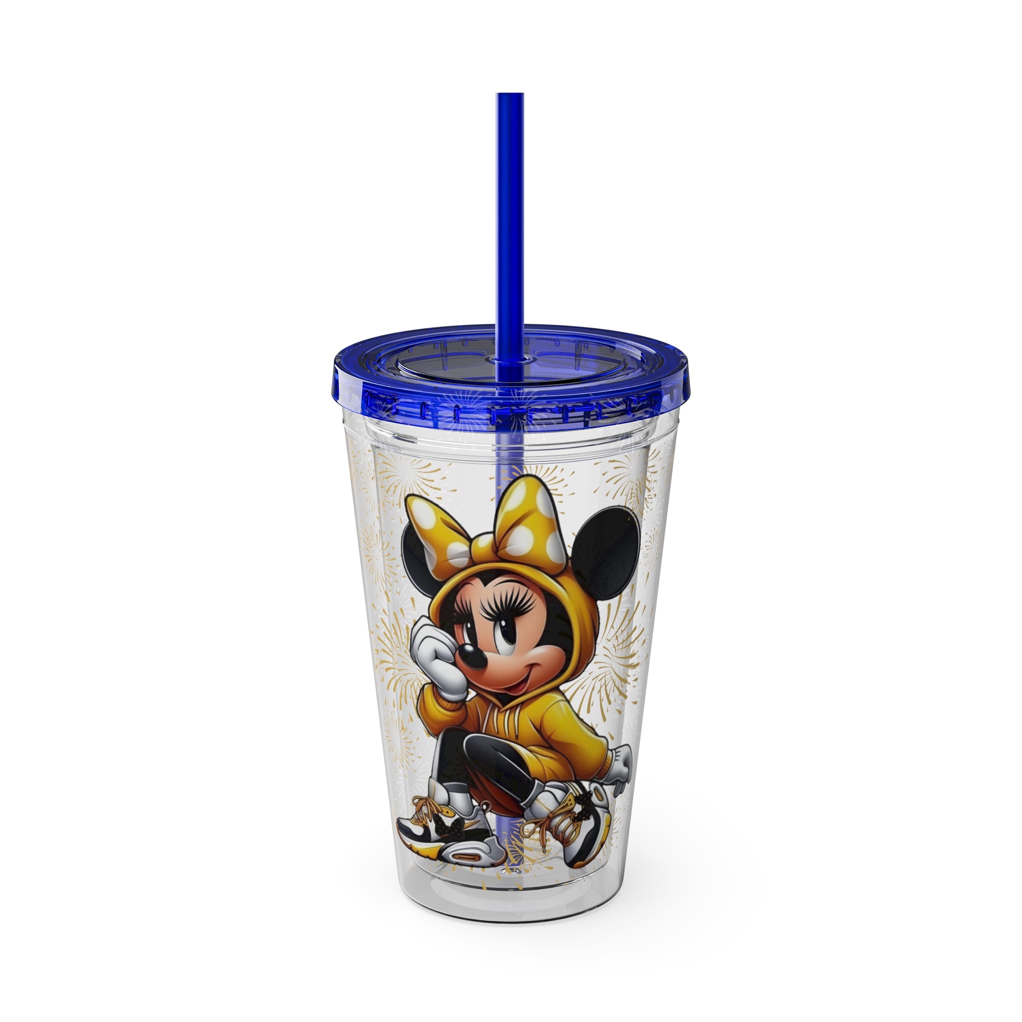 Minnie Mouse Sunsplash 16oz Tumbler with Straw