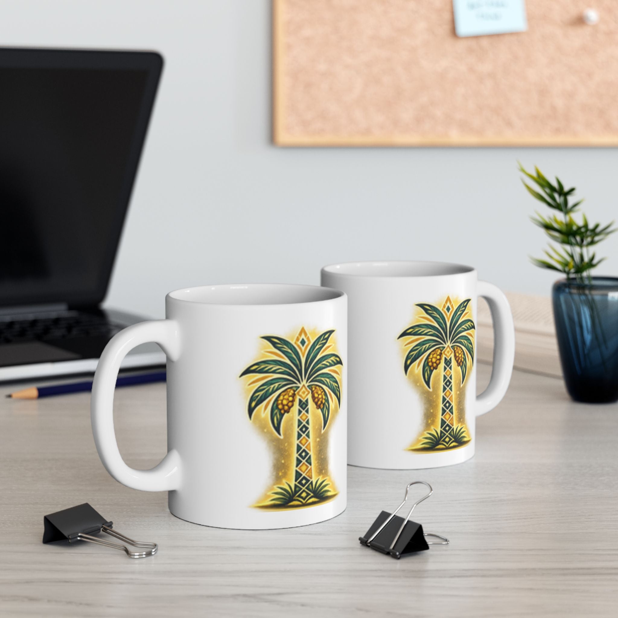 Tropical Pineapple Ceramic Mug – Bright Summer Fruit Coffee Cup (11oz/15oz)