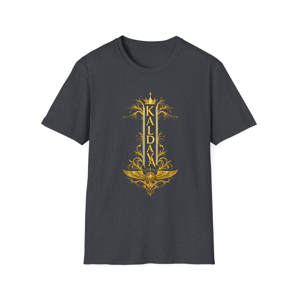 Kailani Vertical Gold Crown T-Shirt — Personalized Tropical Name Tee