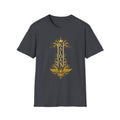 Kailani Vertical Gold Crown T-Shirt — Personalized Tropical Name Tee