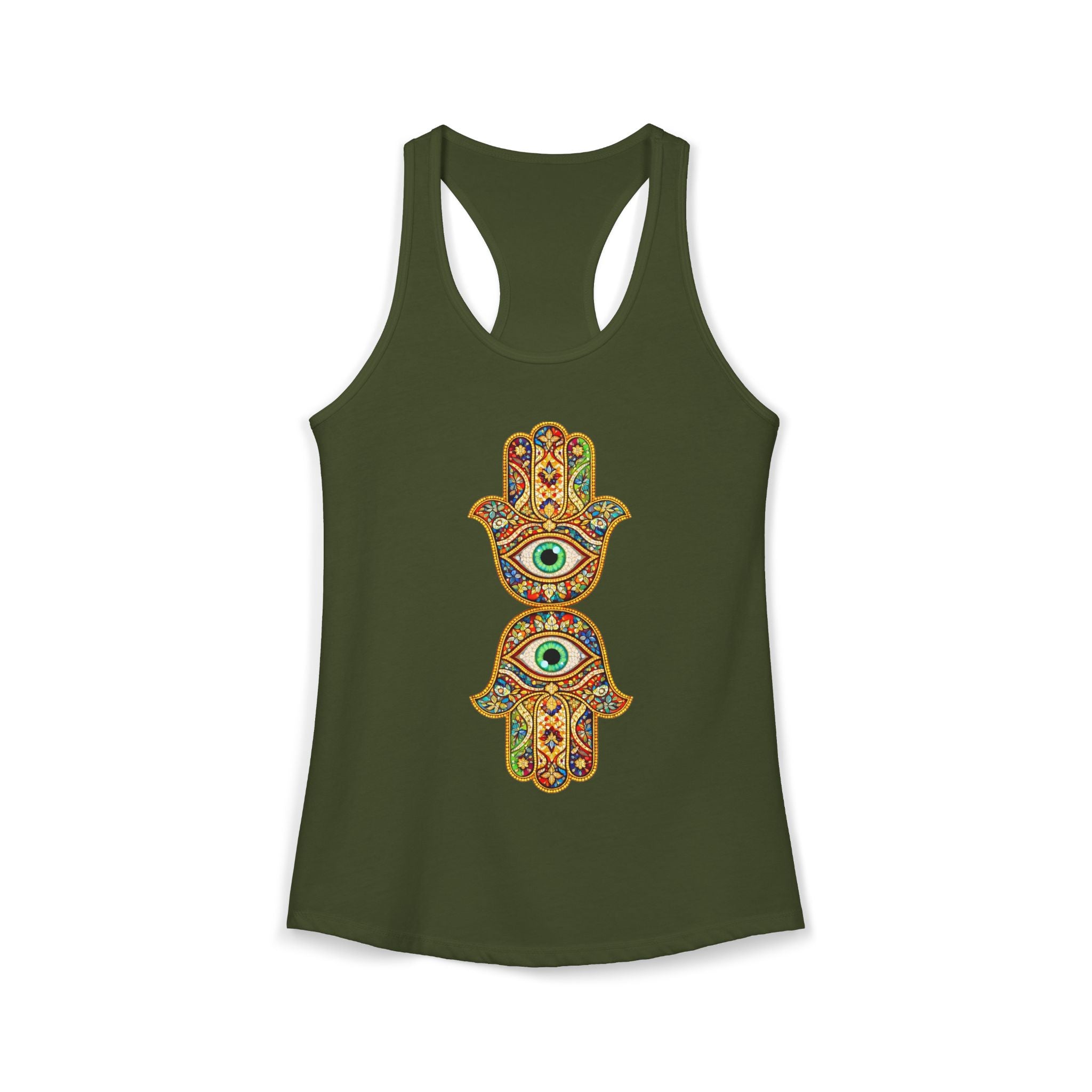 Women's Ideal Racerback Tank evil eye