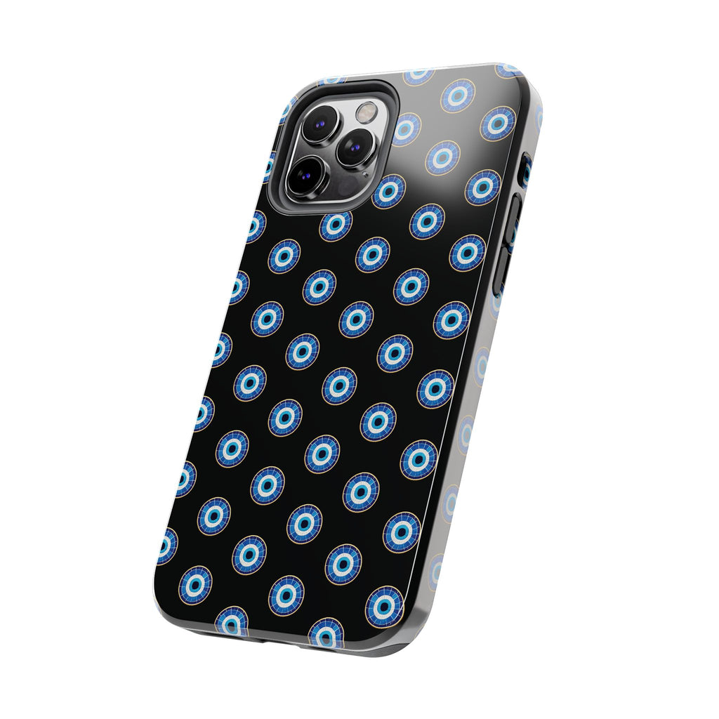 Evil Eye Pattern Tough Phone Case — Protective Blue Nazar Design