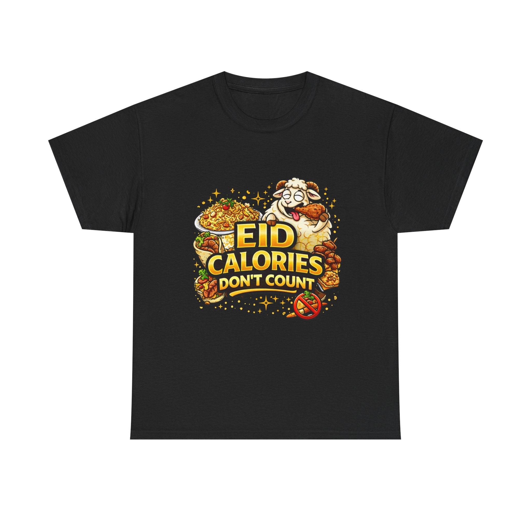 Eid Calories Don't Count Tee — Funny Eid Shirt for Ramadan Celebrations