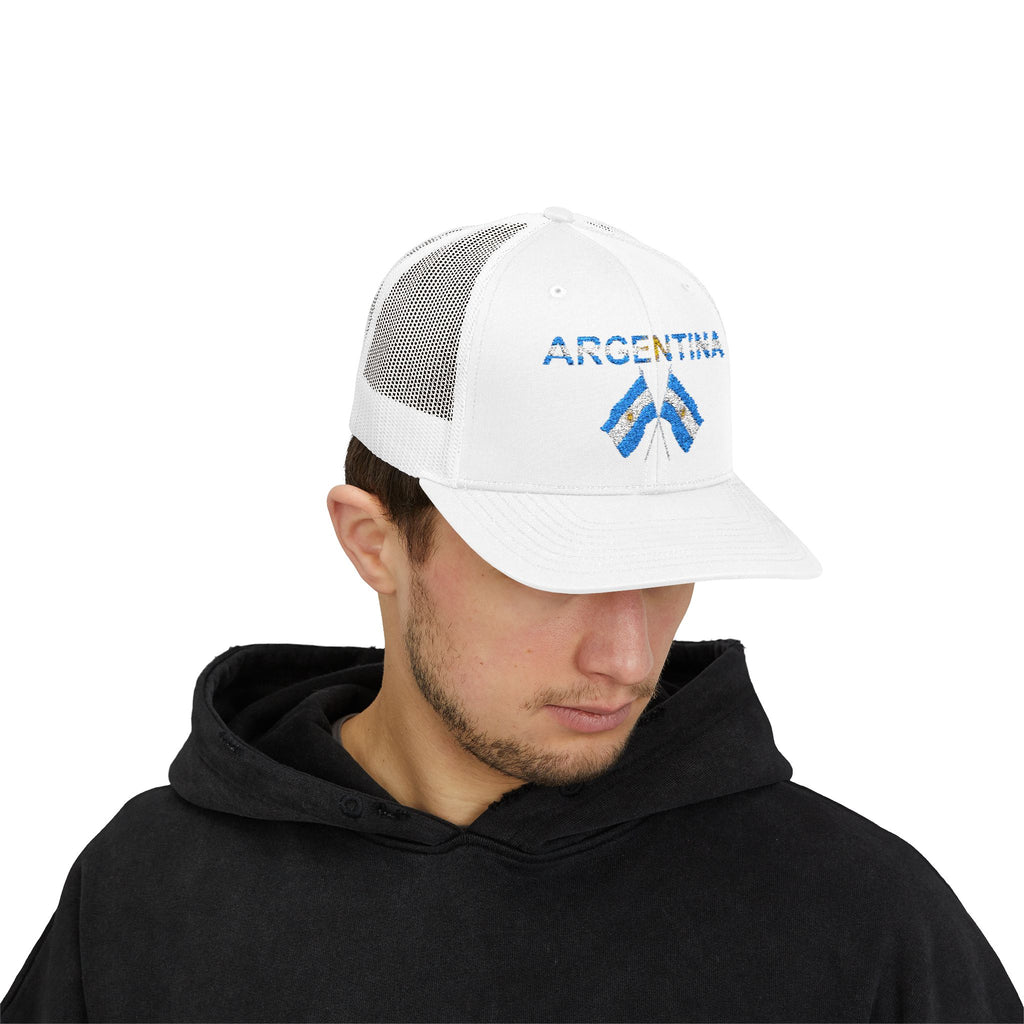 Argentina Flag Trucker Hat – Vintage-style Snapback Cap