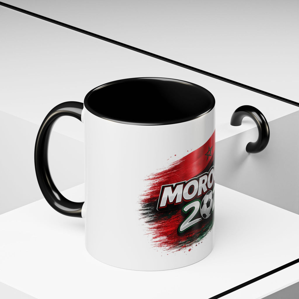 Morocco 2026 Soccer Accent Coffee Mug — Cup Fan Gift