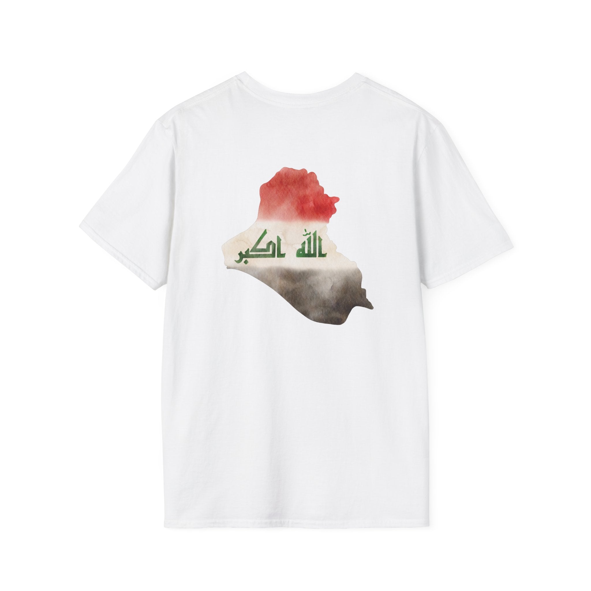 Iraq 2026 Graphic T-Shirt عراق— Iraqi Flag Map & Cultural Landmark Tee