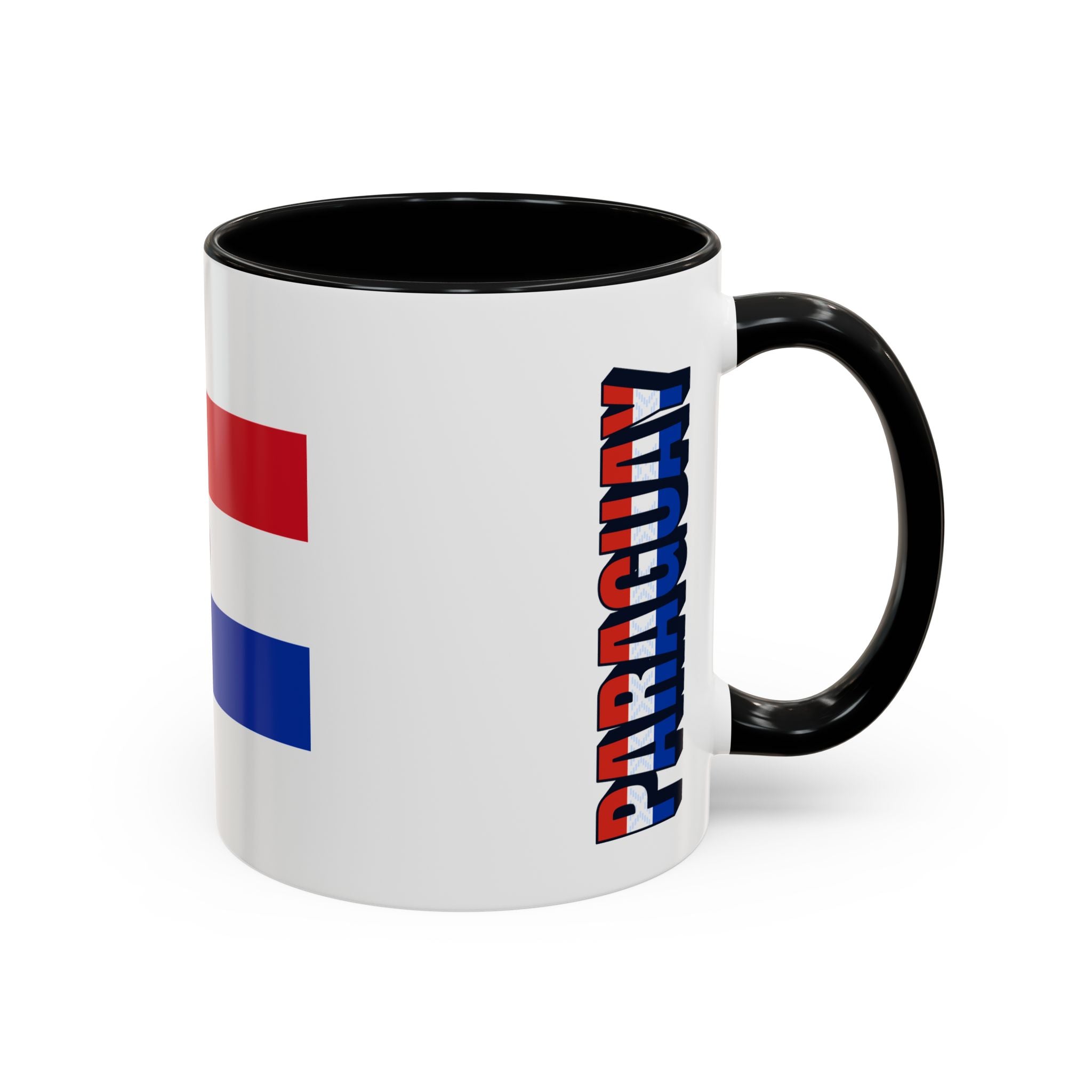 Paraguay Flag Accent Coffee Mug – Patriotic 11/15oz Ceramic Mug