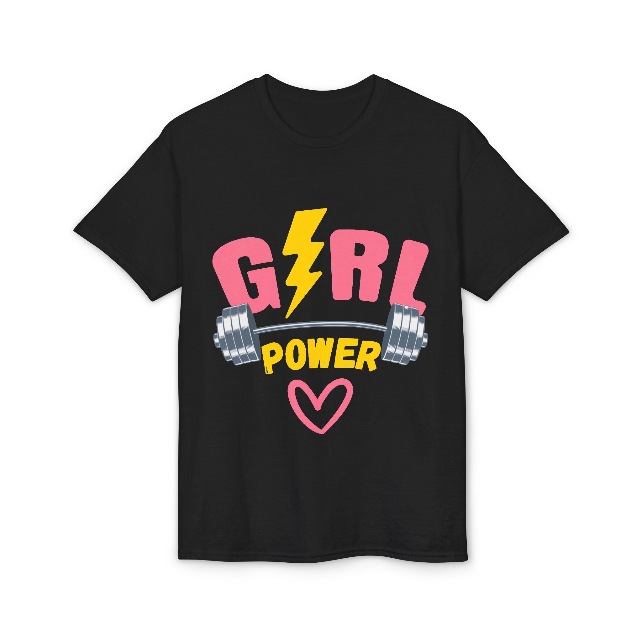 Girl Power T-Shirt — Pink Lightning Barbell Fitness Tee