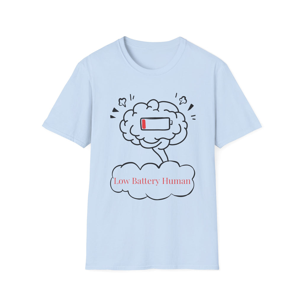 Low Battery Human Unisex Softstyle T-Shirt