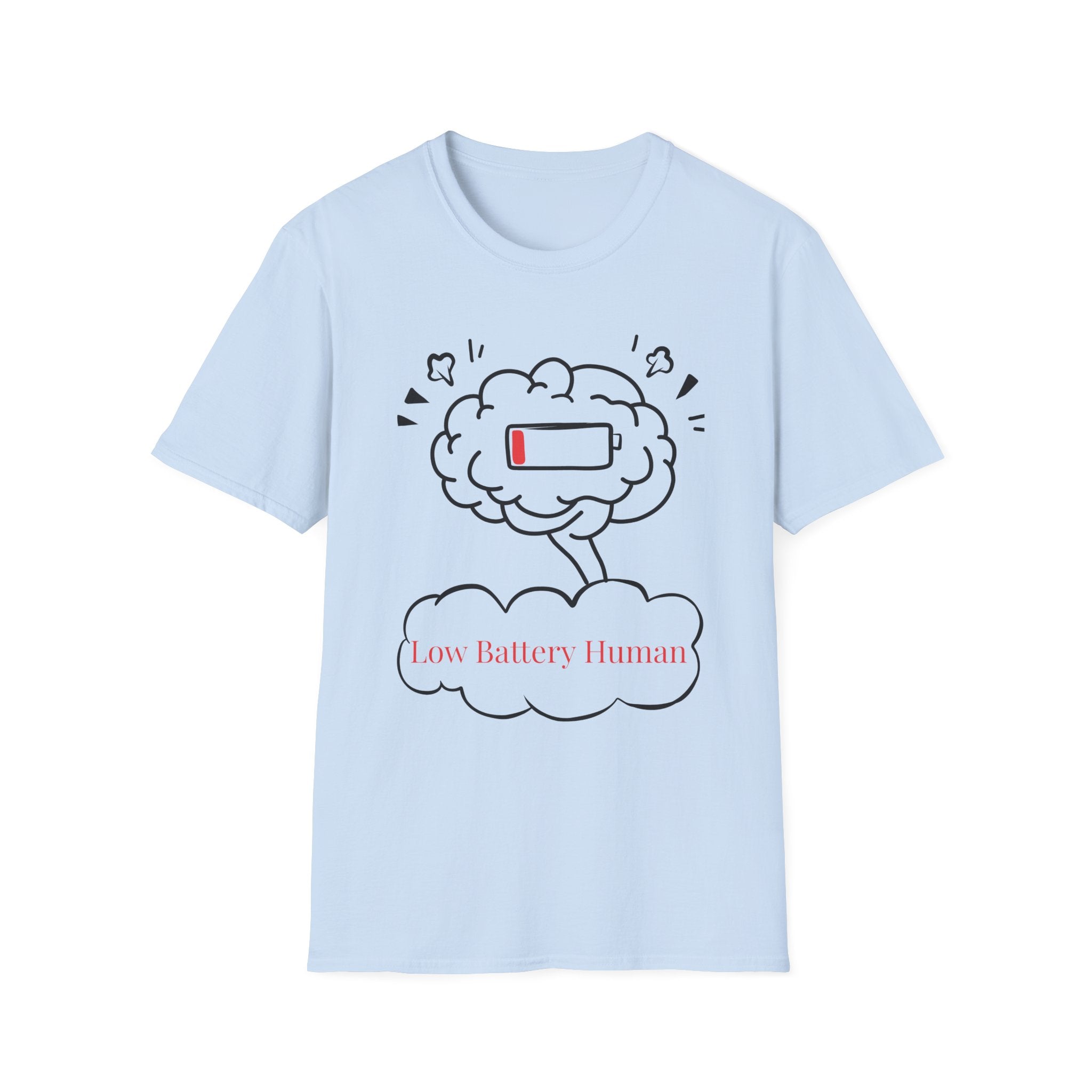 Low Battery Human Unisex Softstyle T-Shirt