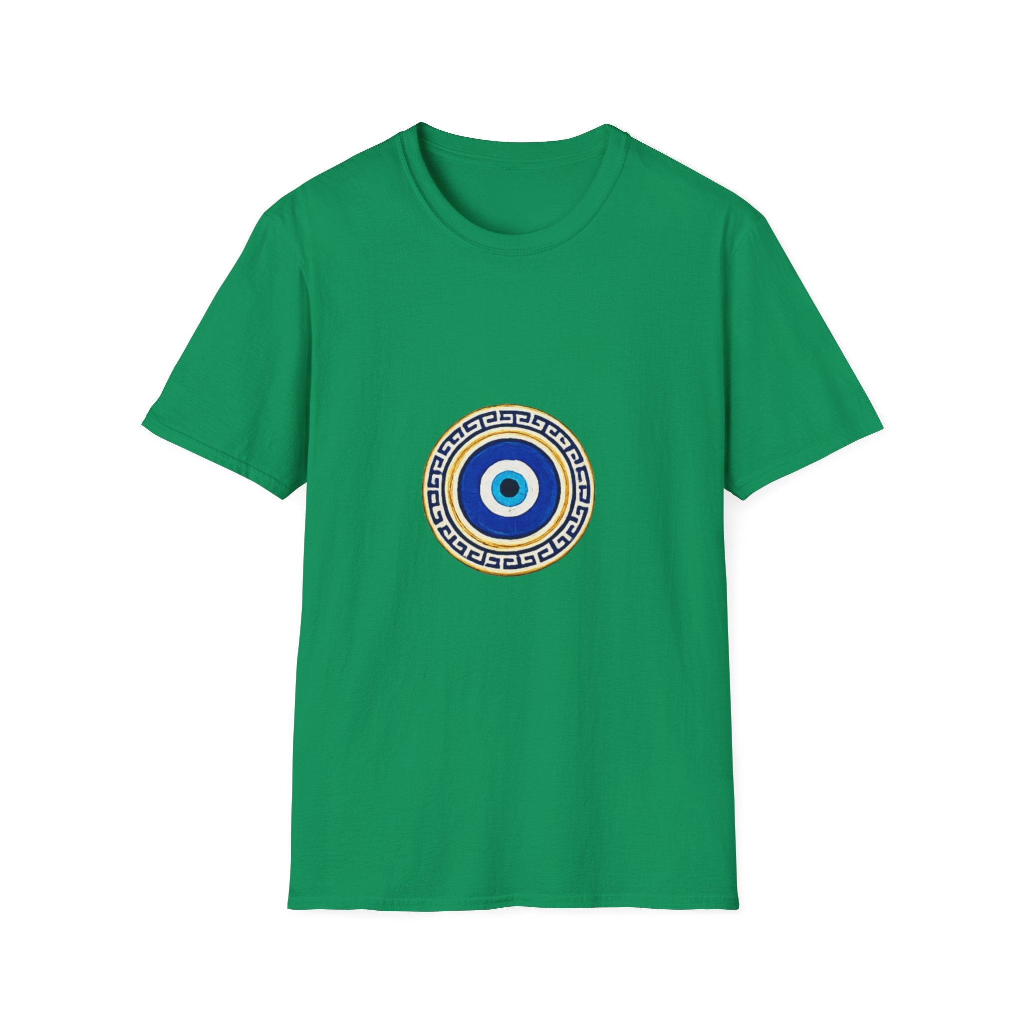 Evil Eye Crescent Lantern T‑Shirt — Protective Nazar Tee with Moon Lantern Design