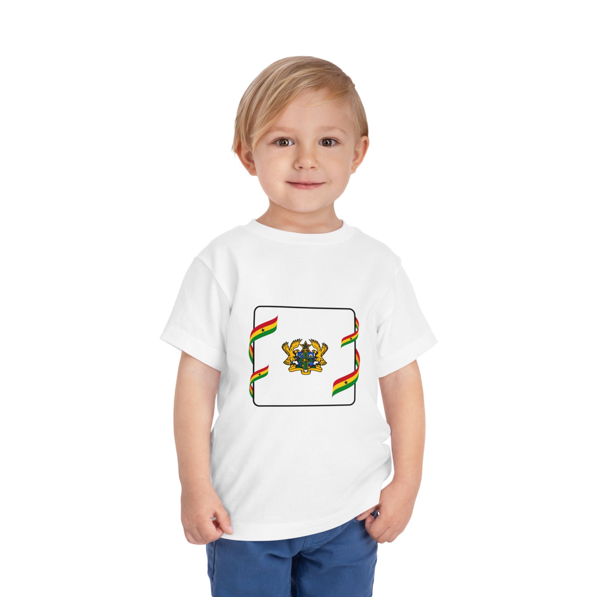 Ghana Kids Tee — Cup Trophy & Flag Toddler Shirt