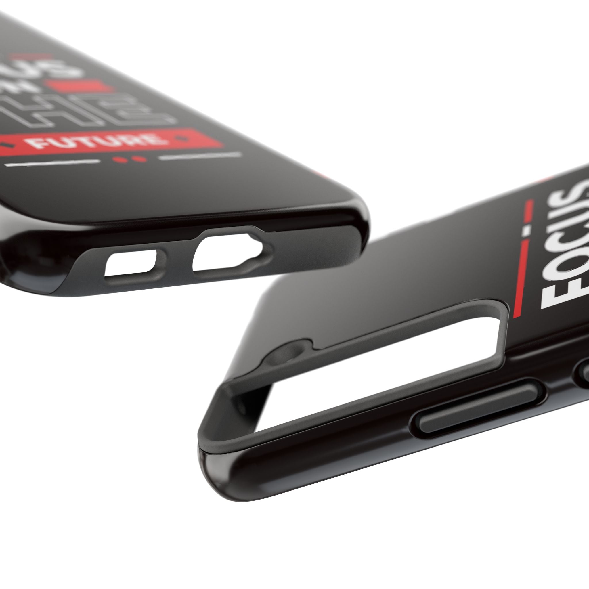 Focus on the Future Tough Phone Case — Motivational Protective Phone Cover