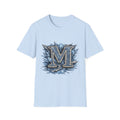 Ice Crest 'M' T-Shirt — Frosted Monogram Graphic Tee