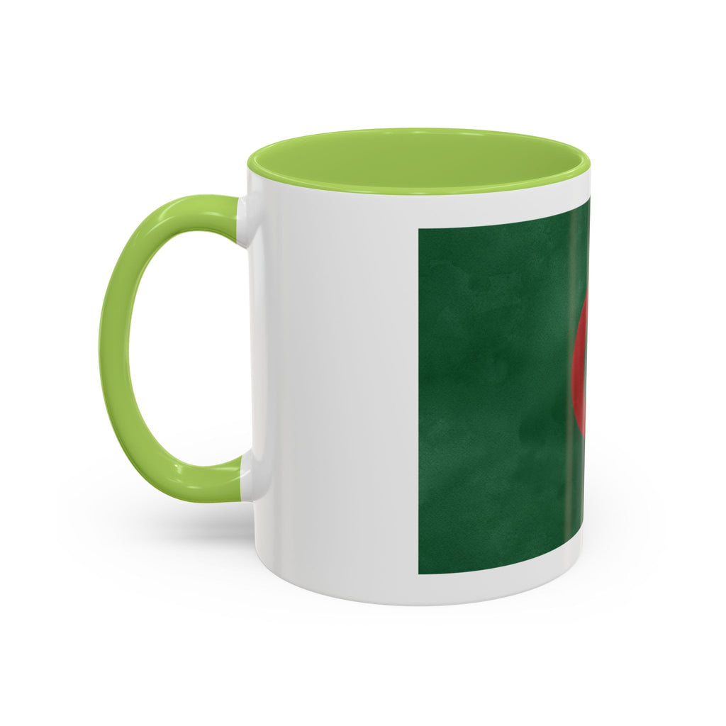 Algeria Flag Accent Coffee Mug (11/15oz) — Crescent & Star National Pride Tea Cup