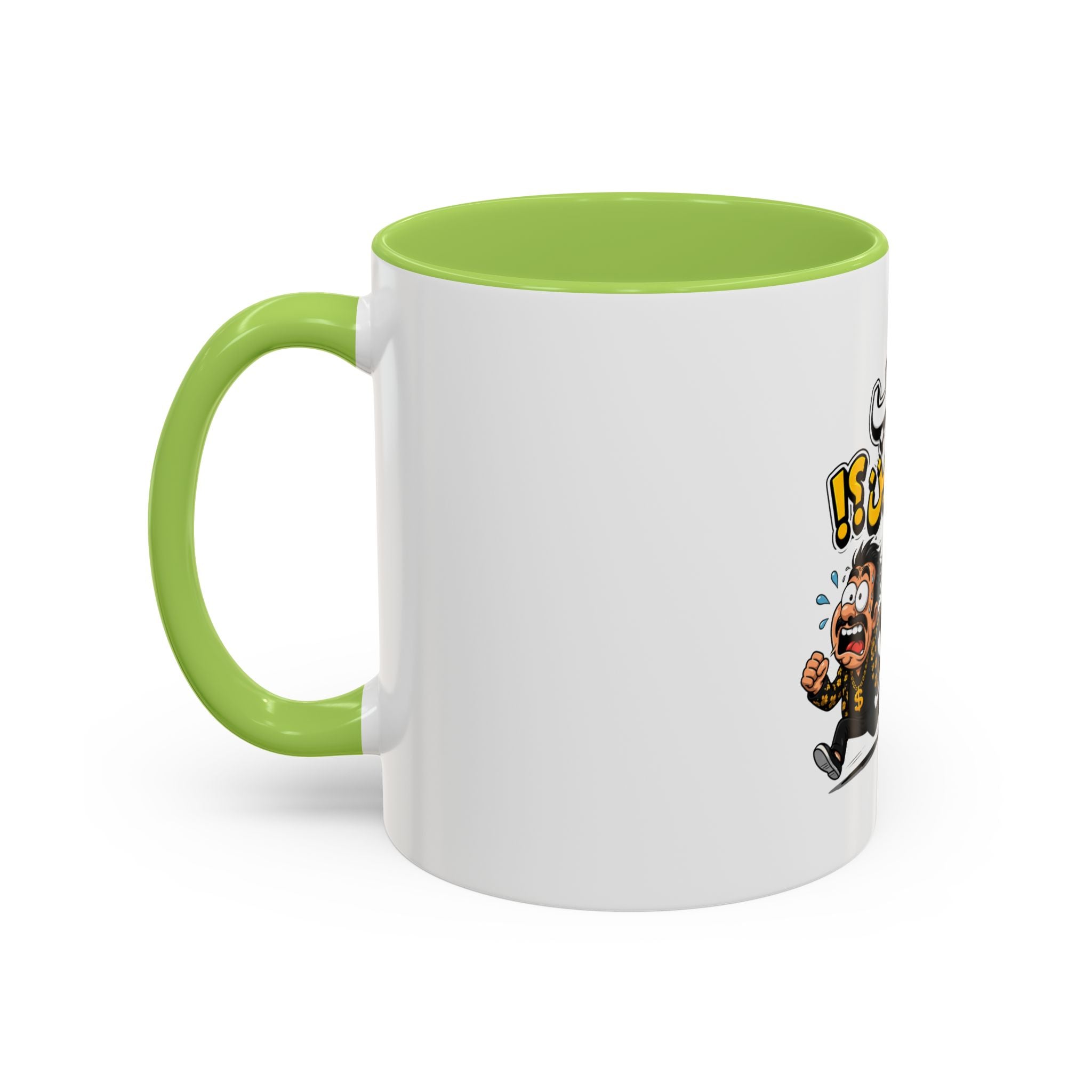 Arabic Funny Escape From Bills Coffee Mug — ‘اهرب على فين؟!’ Accent Mug