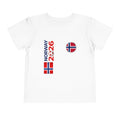 Norway 2026 Toddler Tee — Norwegian Flag Soccer Design