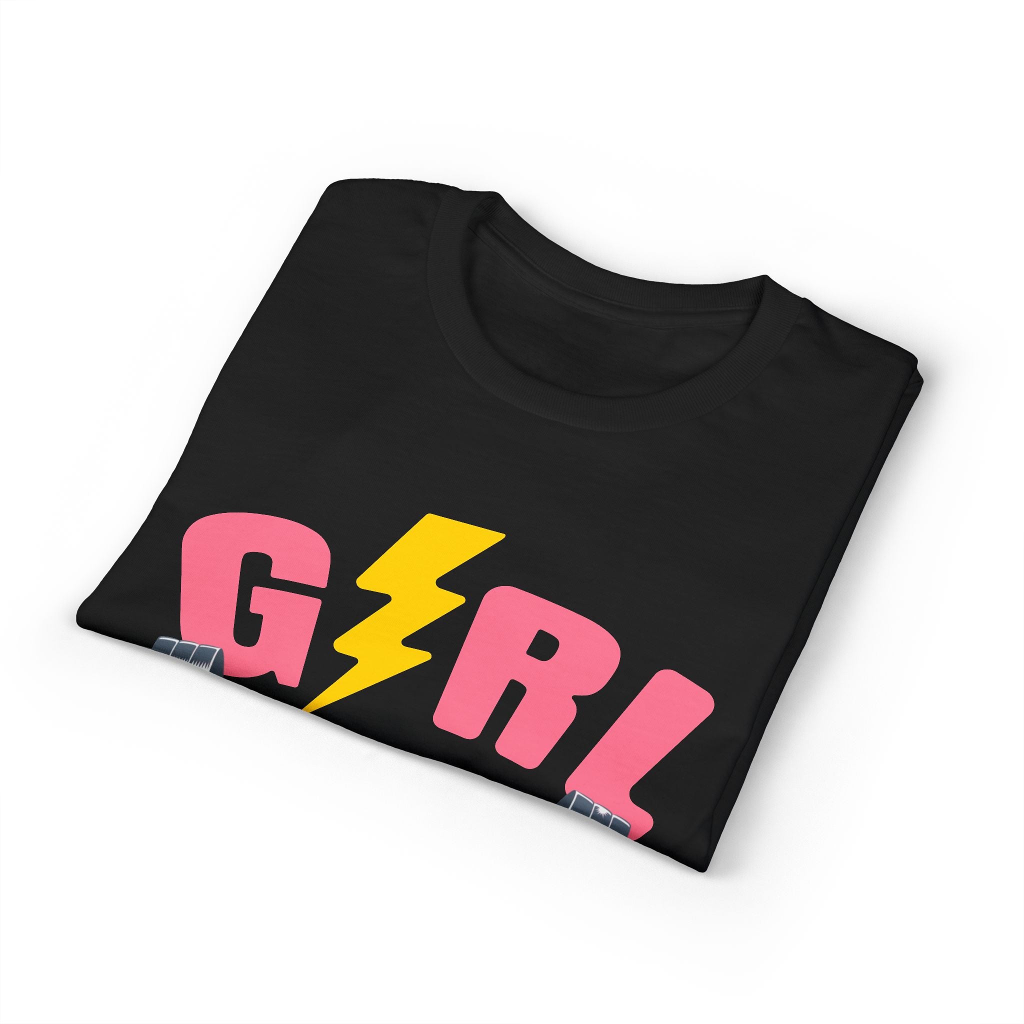 Girl Power T-Shirt — Pink Lightning Barbell Fitness Tee