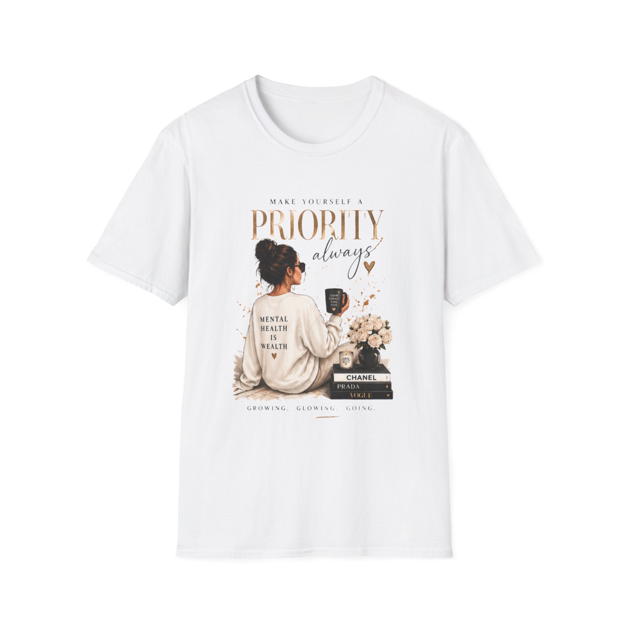 Prioritize Yourself T-Shirt – "Prioritiy Always" Self-Care Graphic Tee