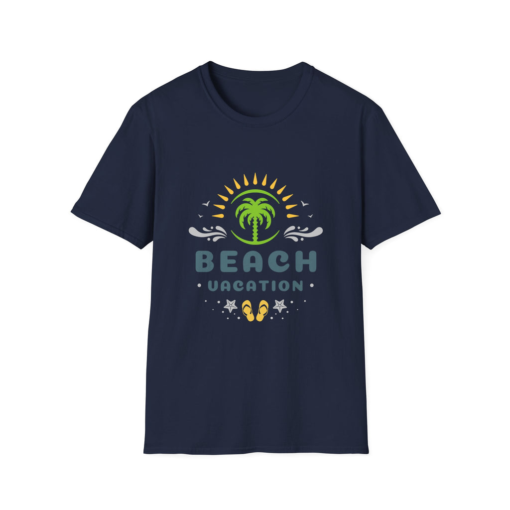 Beach Vacation T-Shirt — Palm Tree Sunset Graphic Tee