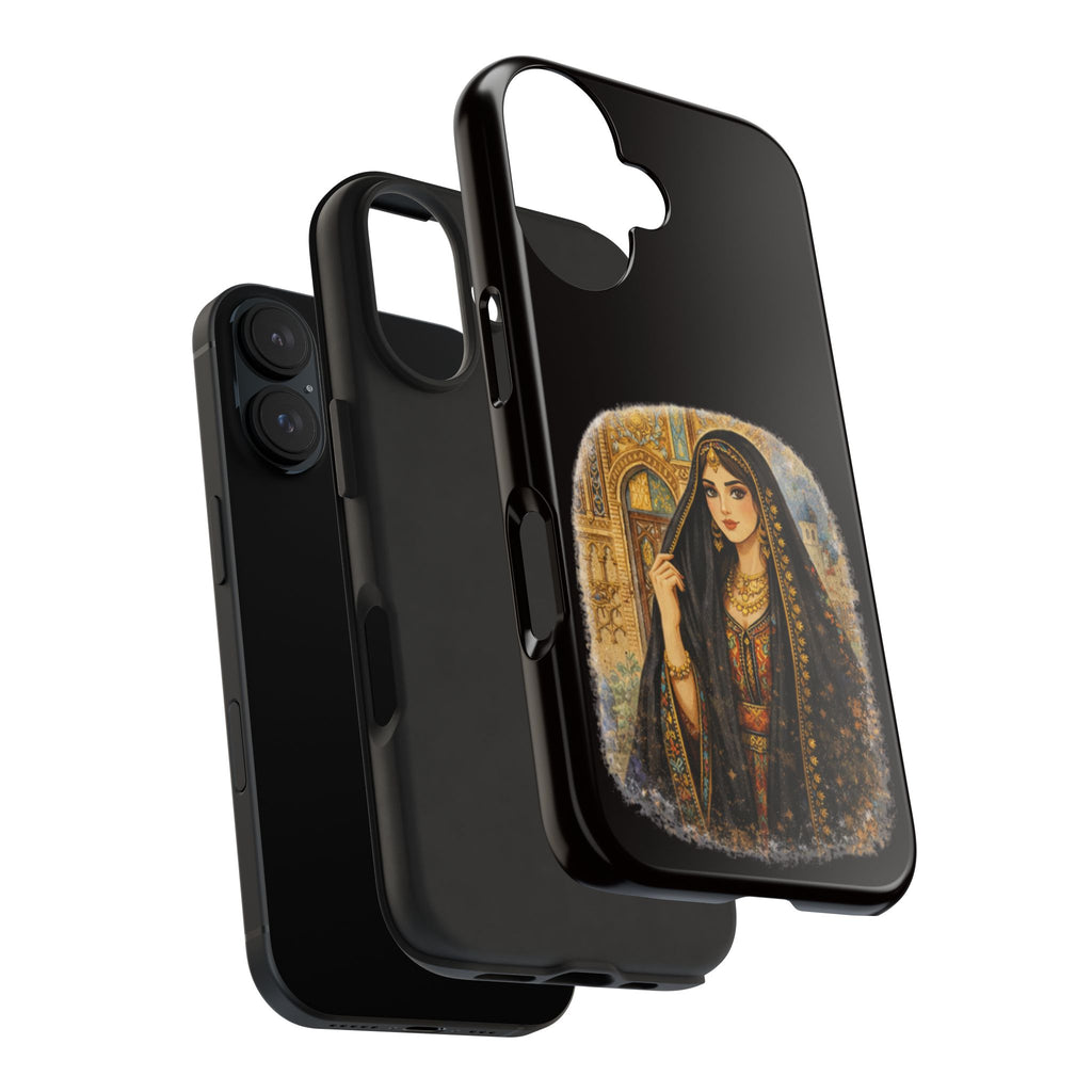 Elegant Persian Princess Tough Phone Case – Vintage Middle Eastern Art iPhone Cover