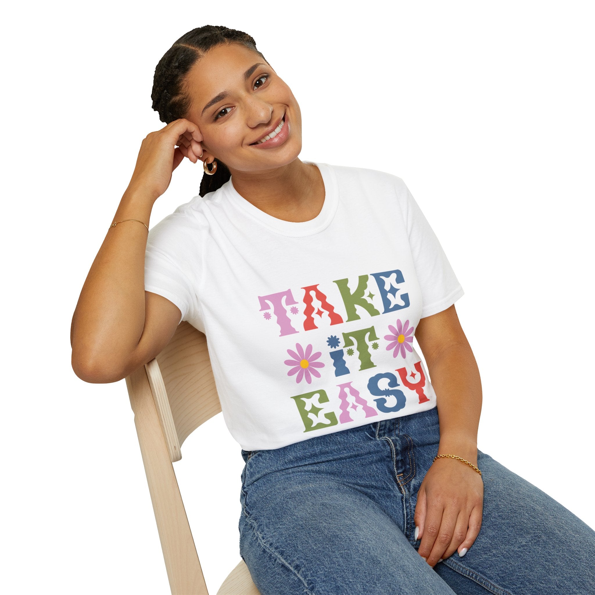 Take It Easy Retro Floral T-Shirt