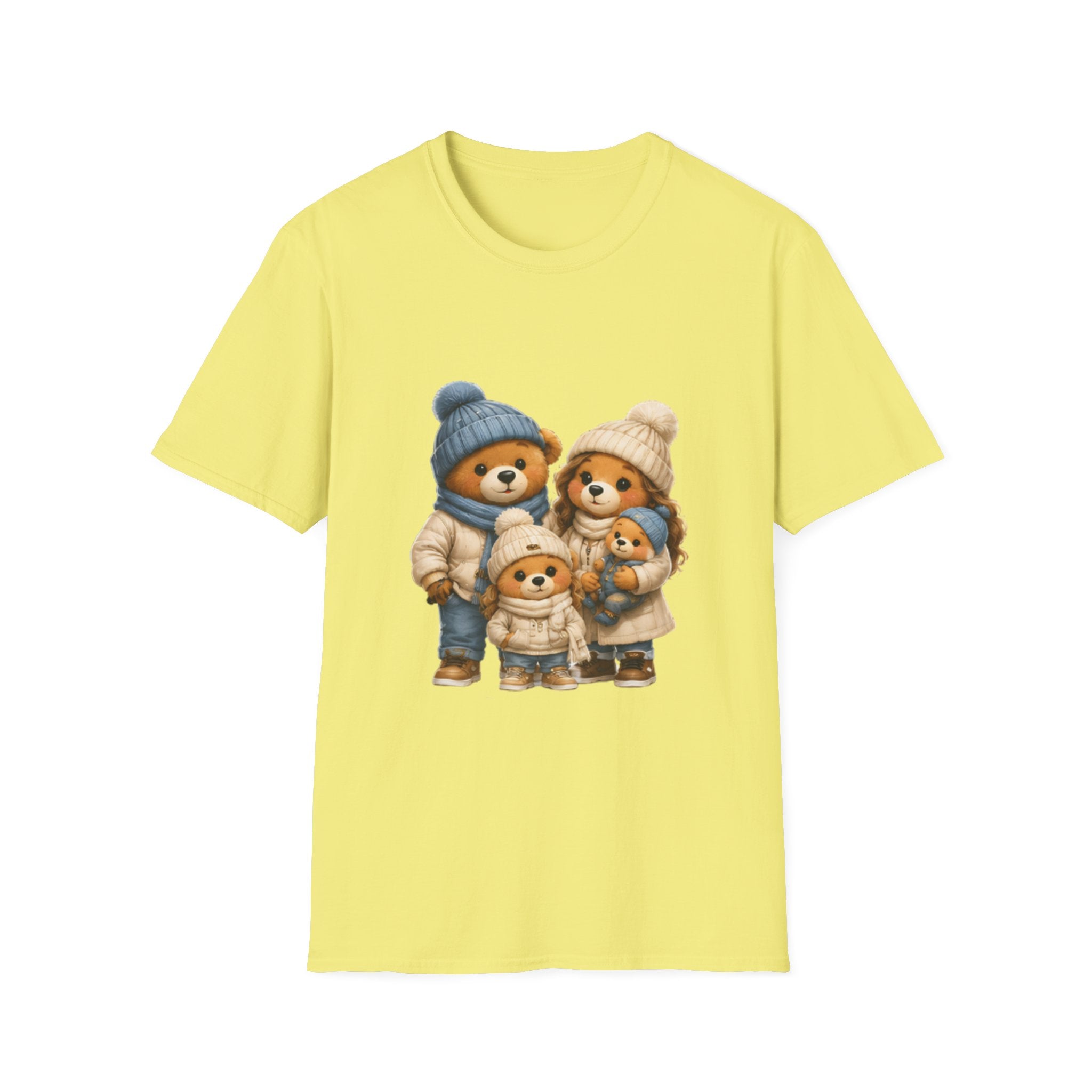 Bear Family Winter Tee — Cute Cozy Holiday Family unisex t Shirt