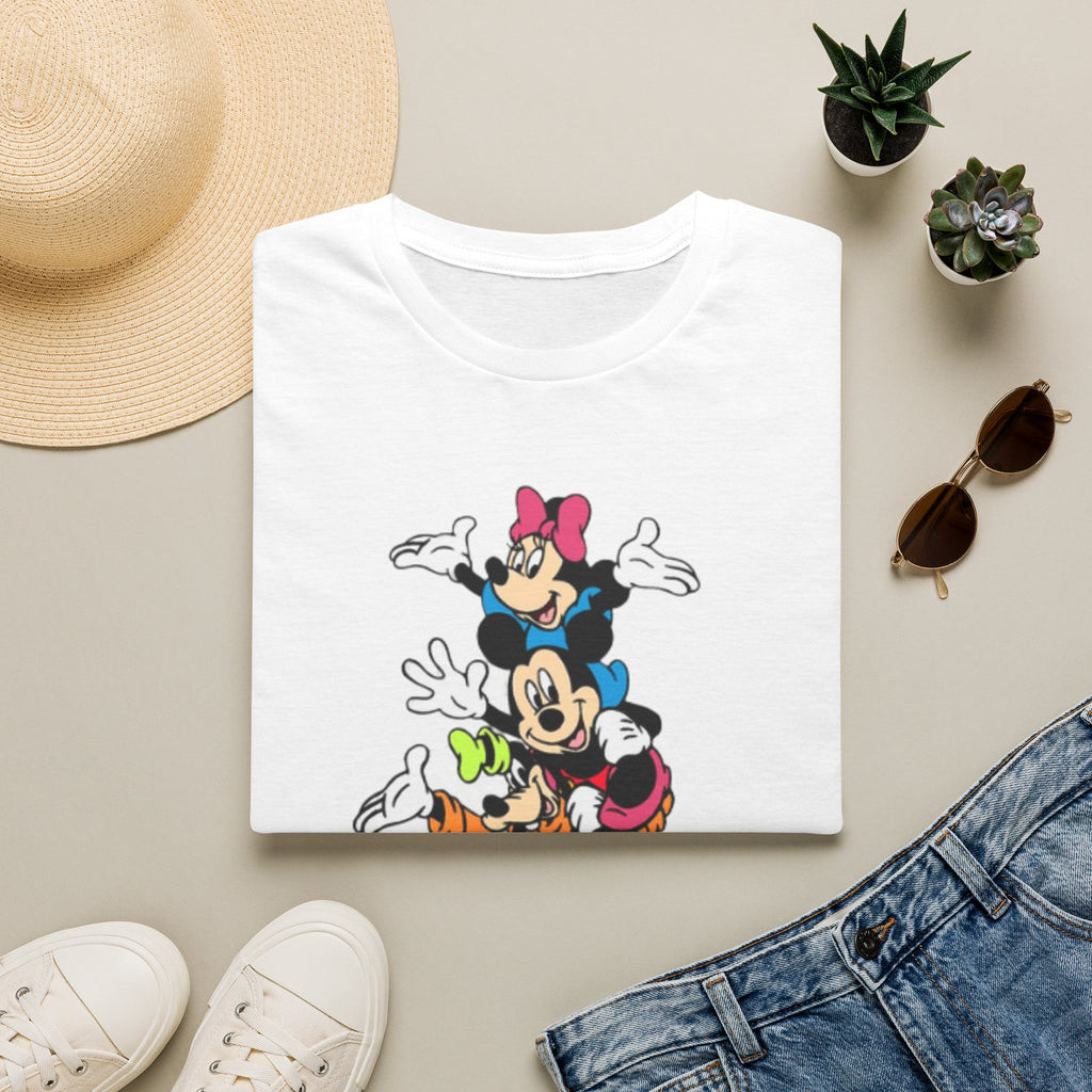 Stacked Disney Characters Unisex T-Shirt — Mickey & Friends Vertical Graphic Tee