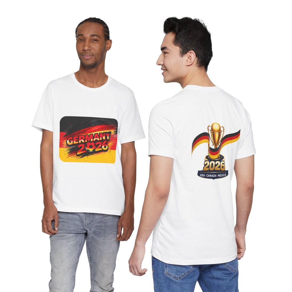 Germany 2026 Soccer Fan Tee — Cup Supporter Shirt with Trophy & Flag