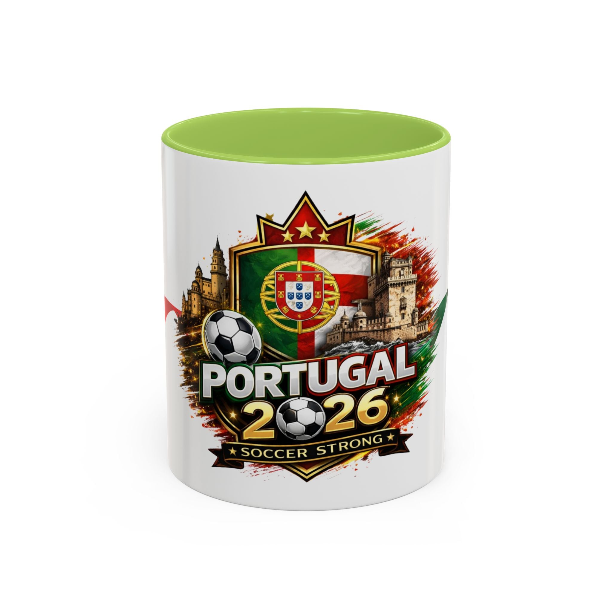 Portugal 2026 Soccer Mug – Portugal Flag & Crest Accent Coffee Cup