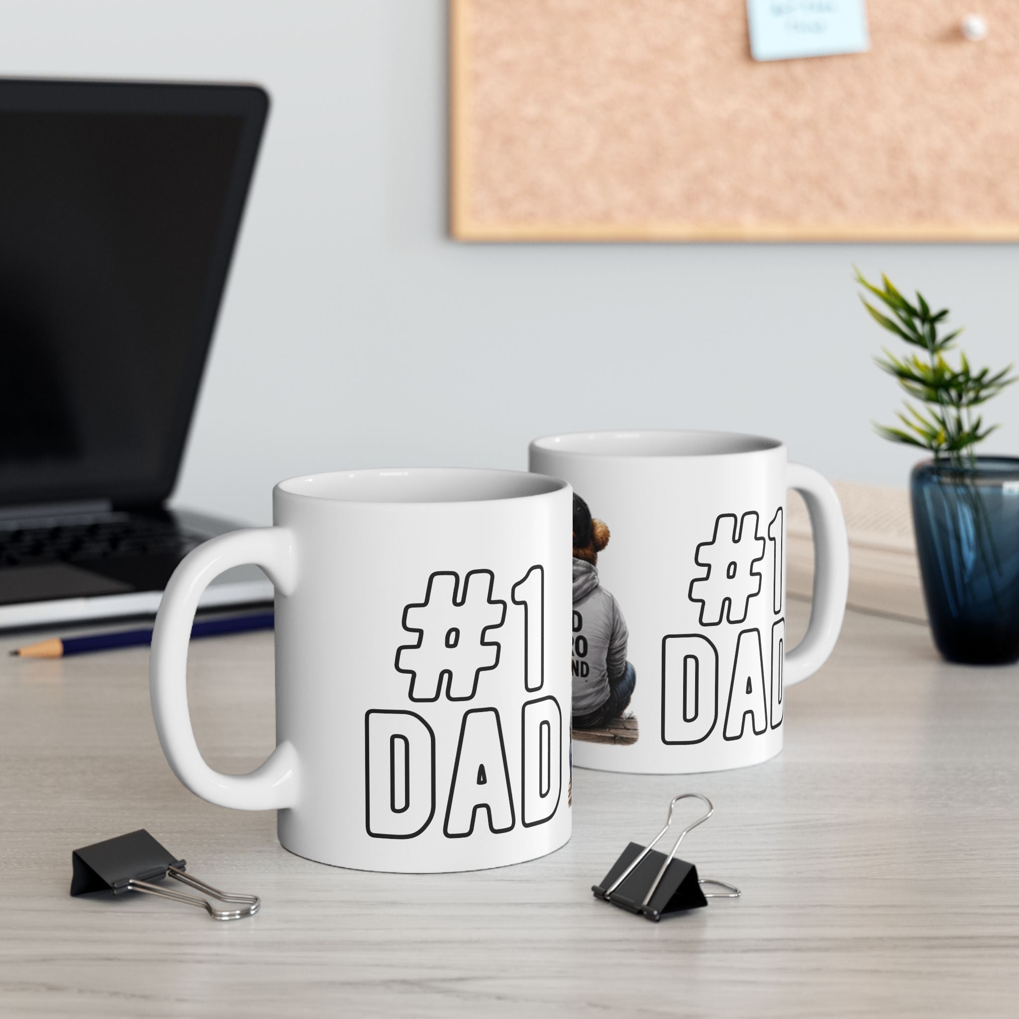 Dad Hero Legend Ceramic Mug — #1 Dad Coffee Cup, Father’s Day Gift (11oz)