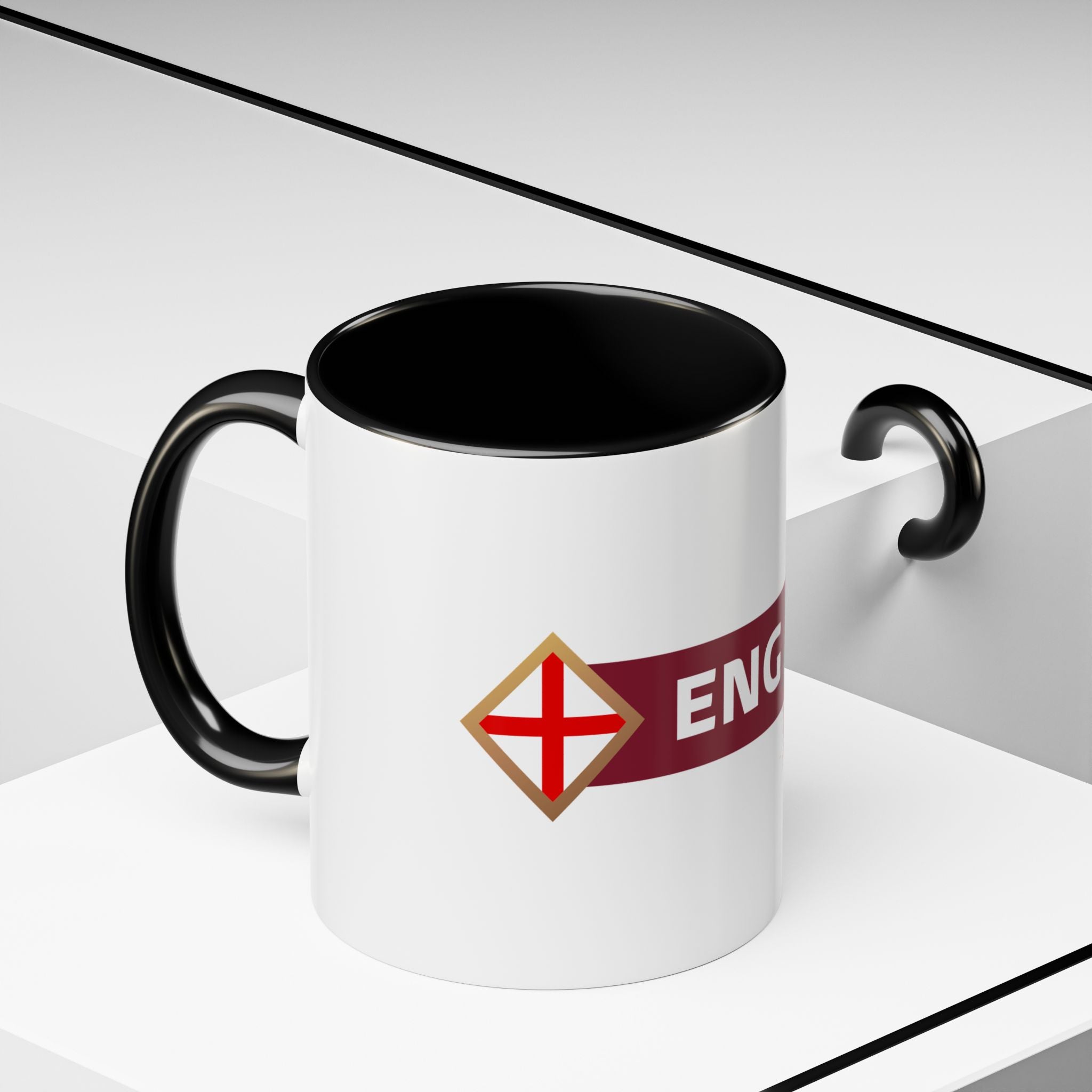 England 2026 Soccer Cup Accent Coffee Mug (11, 15oz)