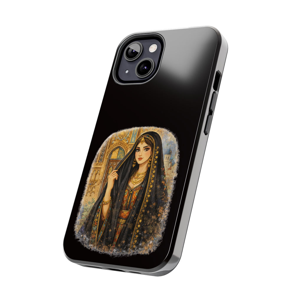 Elegant Persian Princess Tough Phone Case – Vintage Middle Eastern Art iPhone Cover