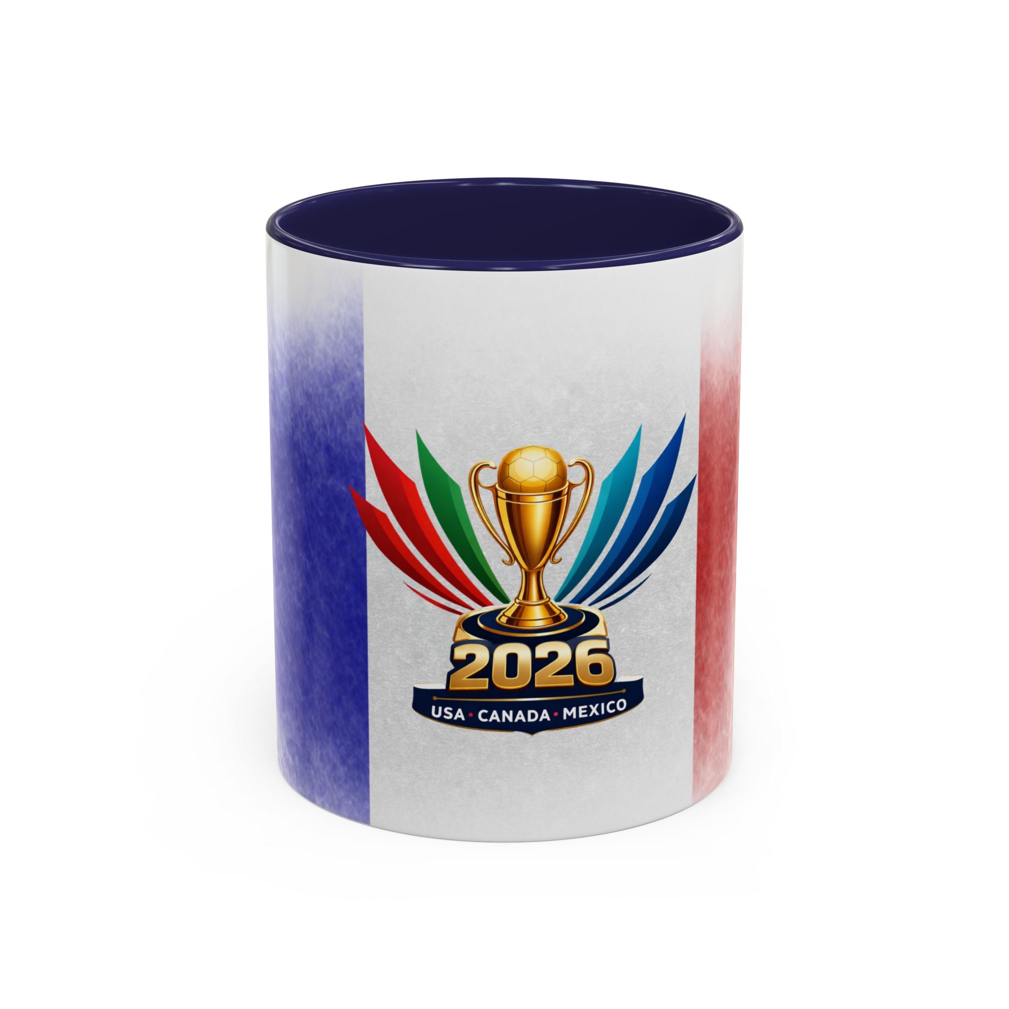 Soccer 2026 Commemorative Mug — France Accent Coffee Cup (11/15oz)