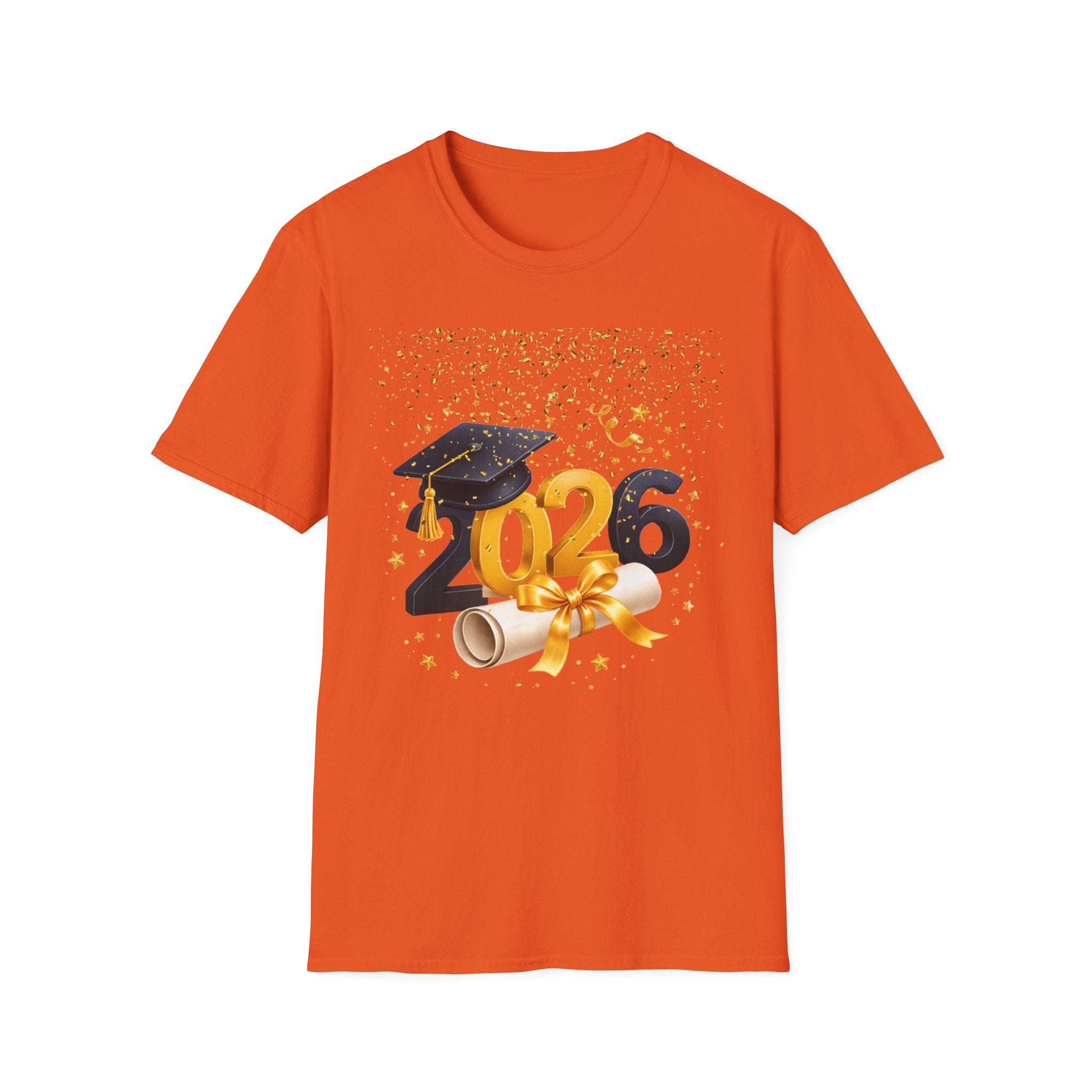 2026 Graduation T-Shirt – Class of 2026 Cap & Diploma Celebration Tee