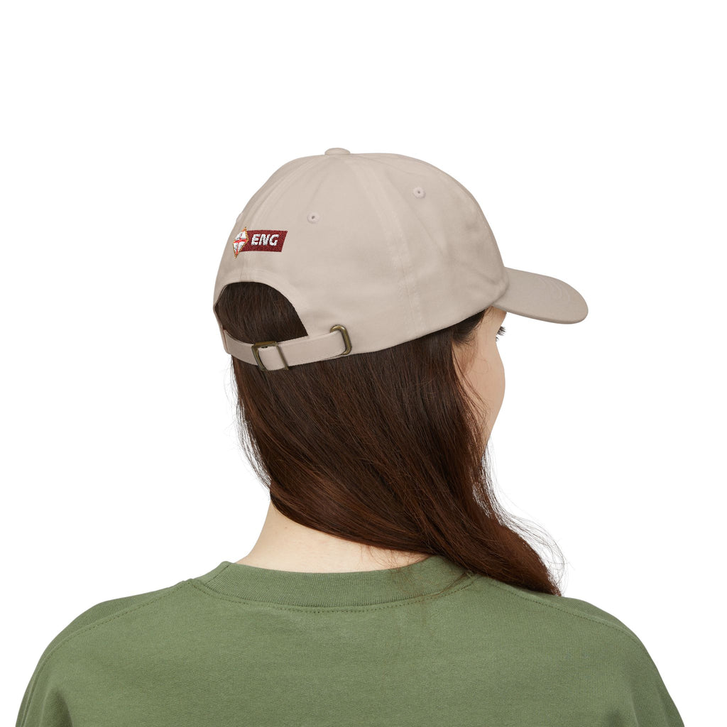 England 2026 Soccer Dad Cap — Retro Flag Embroidered Baseball Hat