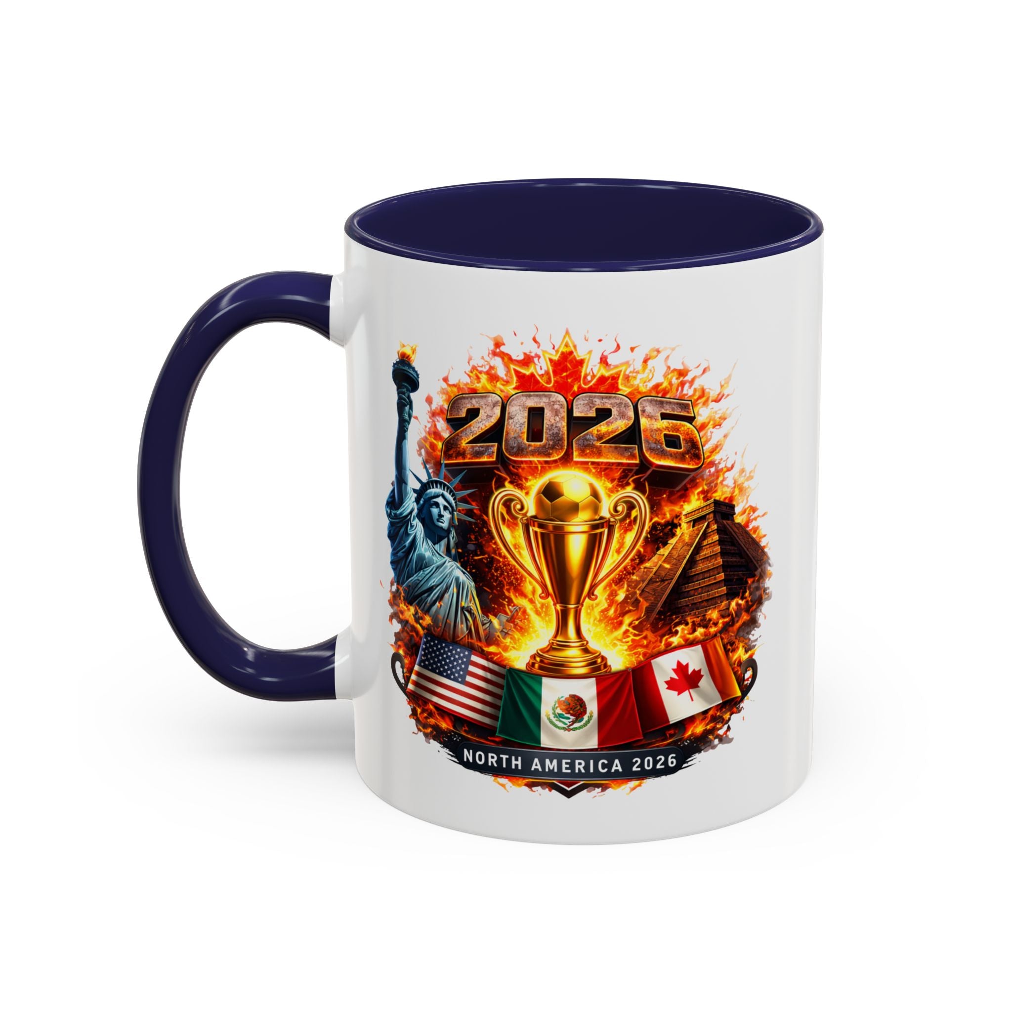 2026 North America Championship Coffee Mug — Trophy & Flags Accent Mug
