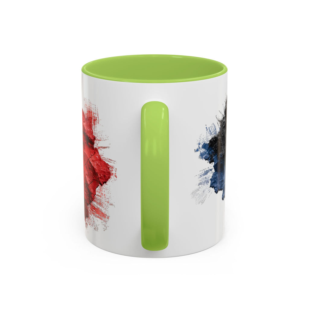 Belgium Flag Coffee Mug – Distressed Watercolor Accent Mug (11/15oz)